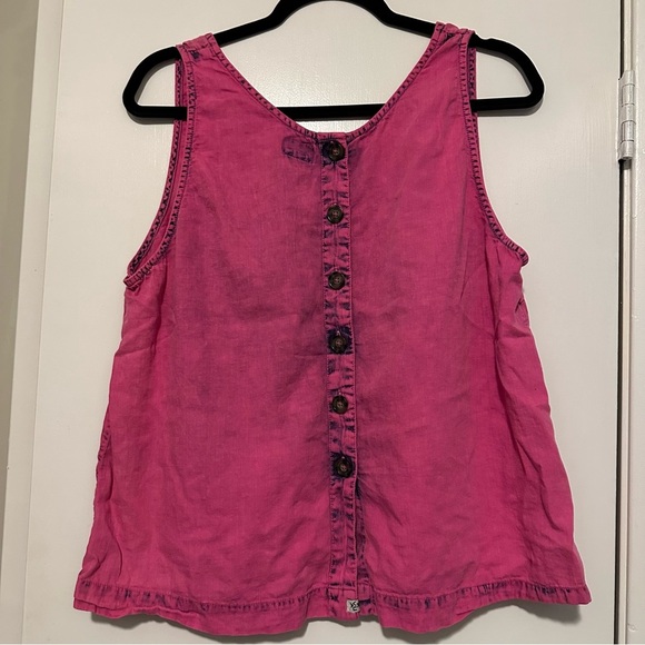 Kavu pink tank top button back size L - Picture 3 of 7